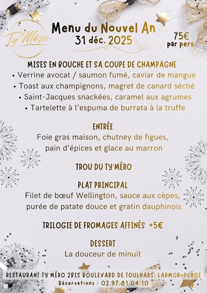 Ty’Mero Restaurant Larmor-plage - Menu Image 1