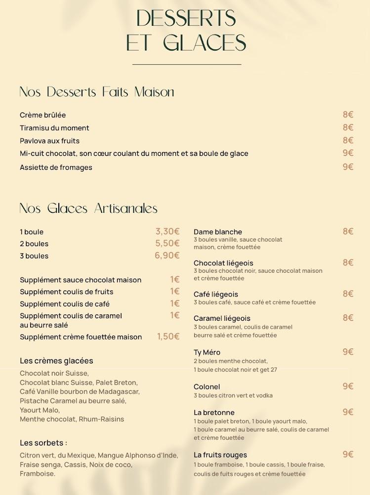 Ty’Mero Restaurant Larmor-plage - Menu Image 3